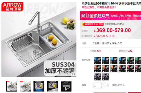 80：618双11厨房什么值得买-大牌不锈钢水槽