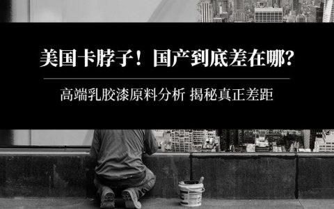 中美脱钩？国产漆到底哪里不行？高端漆为啥依赖进口？哪些原料被卡脖子了？ | 揭秘乳胶漆4