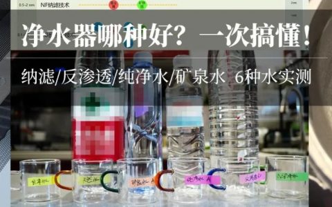 【颠覆认知】长期喝纯净水有害？你家净水机能直饮吗？软水纯水矿物质水，超滤纳滤反渗透RO，6种水实测！| 净水器视频