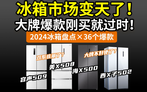 【国补指路】刚买的冰箱就被淘汰了？原来这些功能都过时了！别瞎买双系统了！2024测评推荐：海尔美的容声西门子小米美菱TCL……国家补贴以旧换新